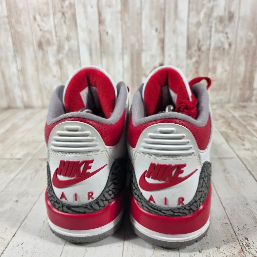 Jordan 3 Retro Fire Red 2022 White Red Grey DN3707-160 Mens 10
